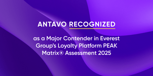 Image for Antavo recognised in the Everest Group’s Loyalty Platform PEAK Matrix Assessment 2025 announcement.