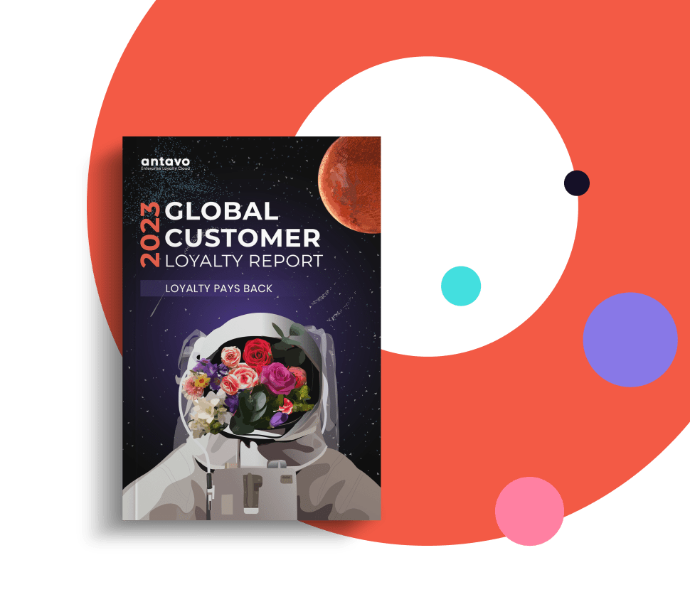 Banner showcasing Antavo's Global Customer Loyalty Report 2023.