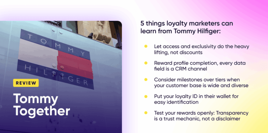 5 things loyalty marketers can learn from Tommy Hilfiger