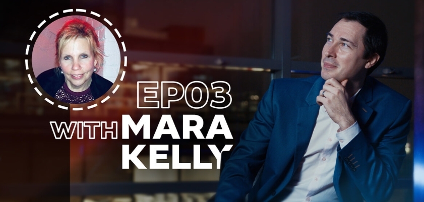 Antavo’s cover for its Loyalty Stories video podcast with Mara Kelly