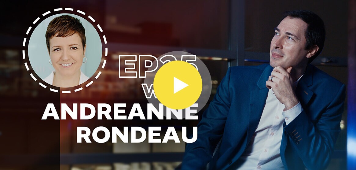 Antavo’s cover for its Loyalty Stories video podcast with Andreanne Rondeau