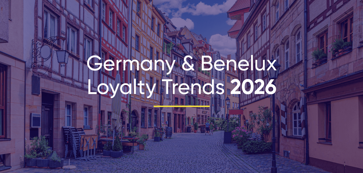 Antavo’s cover for its article about Germany and Benelux loyalty program statistics in 2026.