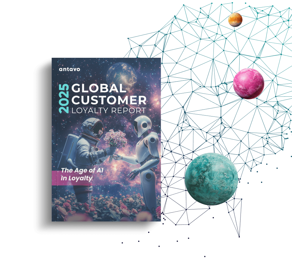 Banner showcasing Antavo's Global Customer Loyalty Report 2025.