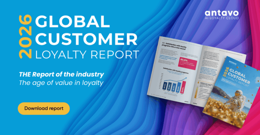 A banner recommending to download Antavo’s Global Customer Loyalty Report 2026.