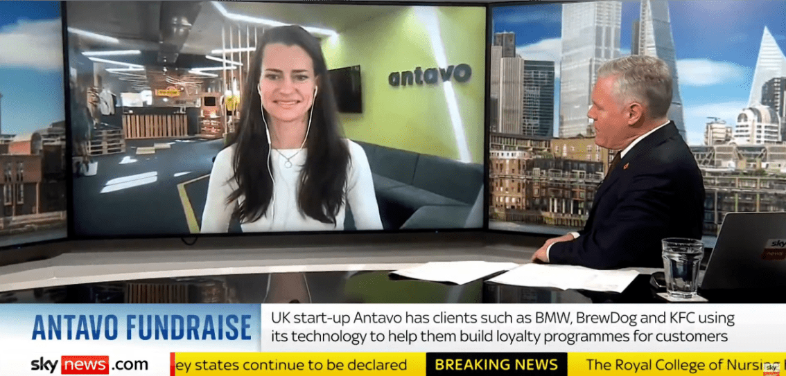 Antavo live on Sky News