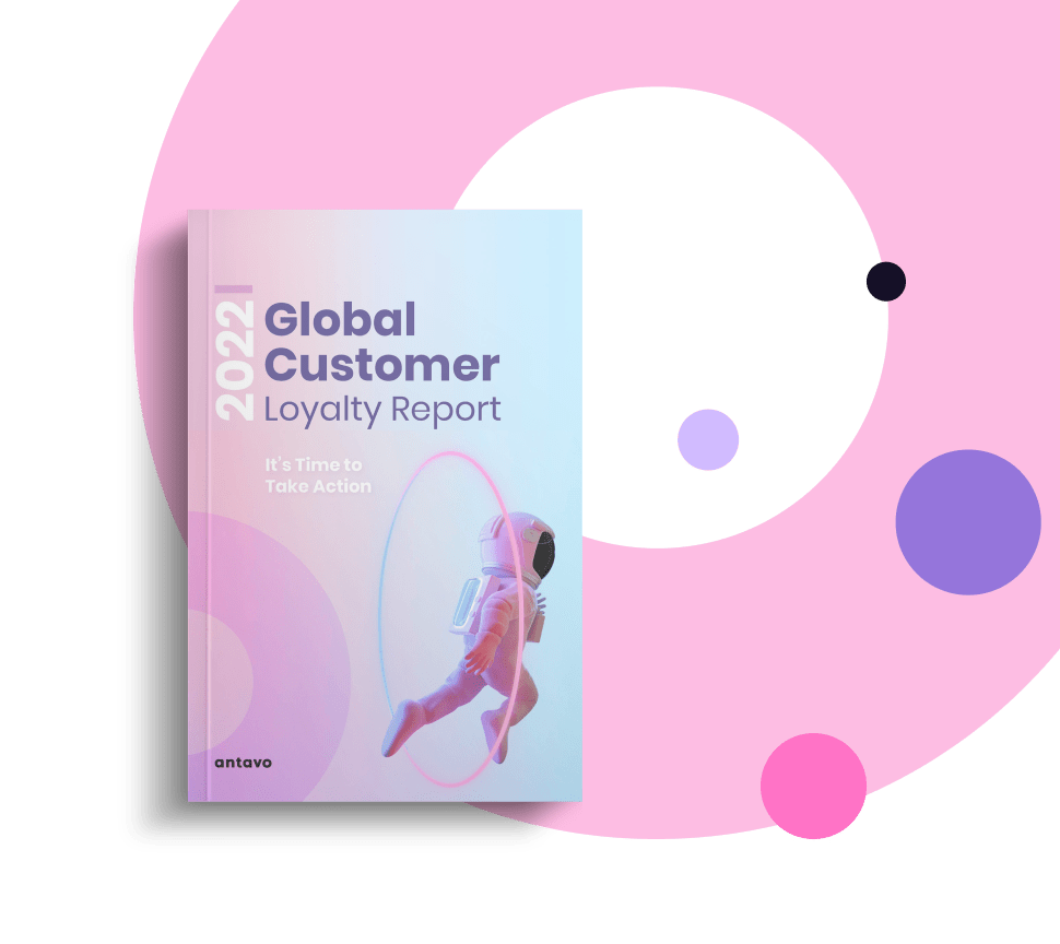Banner showcasing Antavo's Global Customer Loyalty Report 2022.