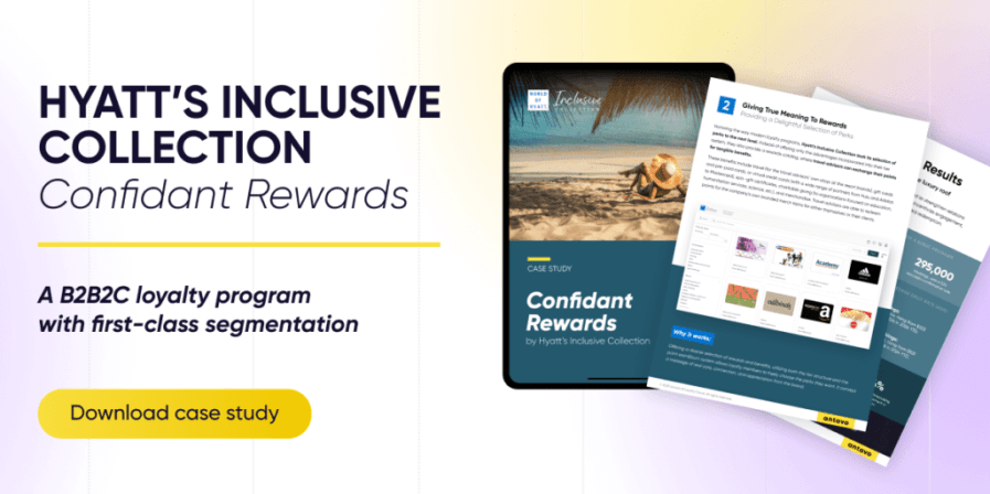Confidant Rewards loyalty program banner from Antavo.