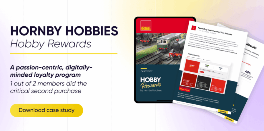 Antavo'sbanner for its case study about the Hornby Hobbies loyalty program.